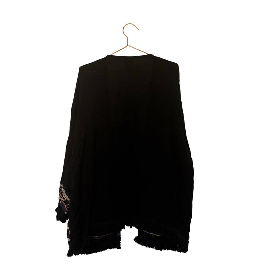 Knox rose boho embroidered fringe kimono size large - Picture 5 of 7